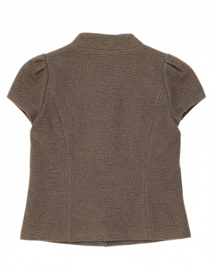 Damska marynarka z krótkim rękawem Rene Lezard EU 36, mała, szara wełna