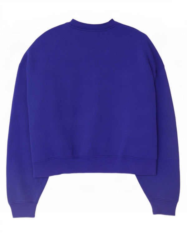 Damska bluza oversize Adidas, UK 12/14, średnia niebieska bawełna