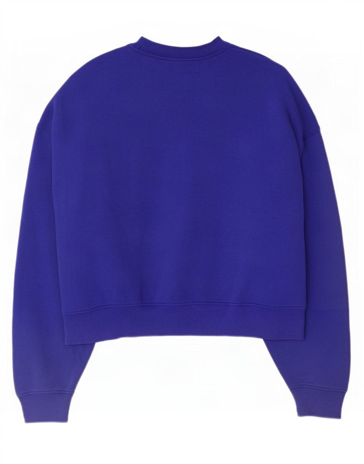 Damska bluza oversize Adidas, UK 12/14, średnia niebieska bawełna