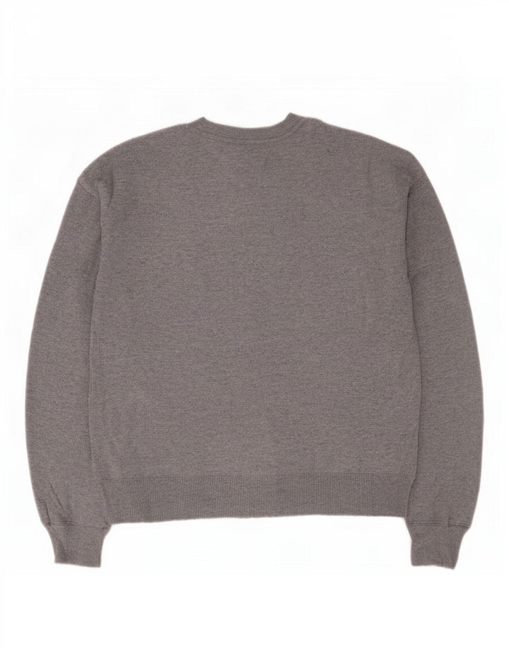Damski sweter Oasis Graphic Oversize z okrągłym dekoltem UK 10 Small Grey