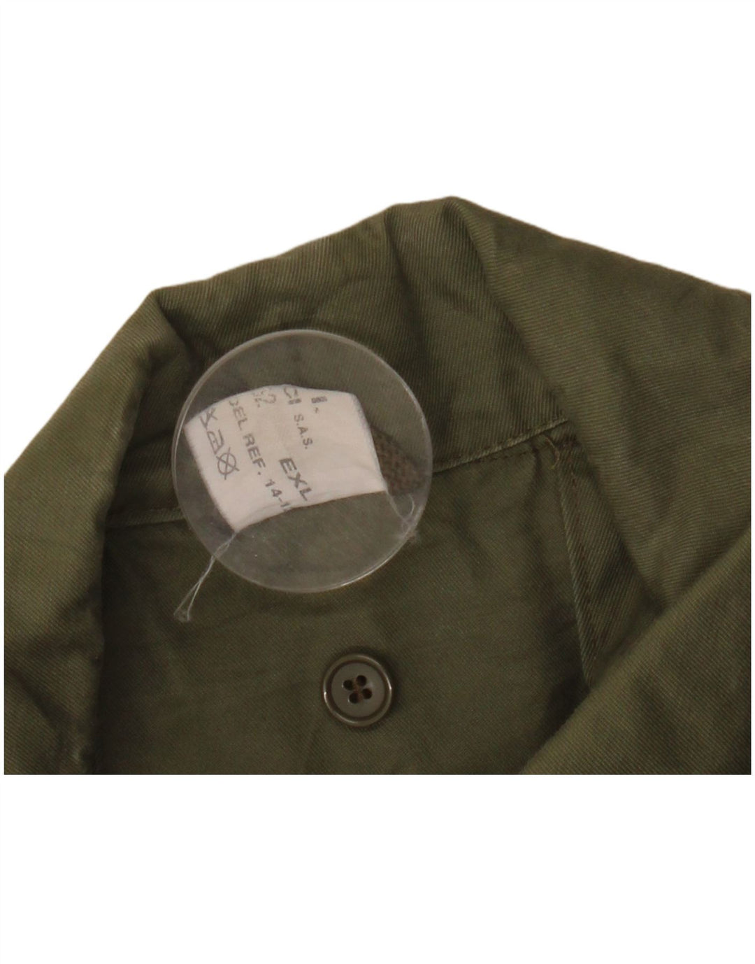 Vintage męski płaszcz wojskowy UK 42 XL Khaki