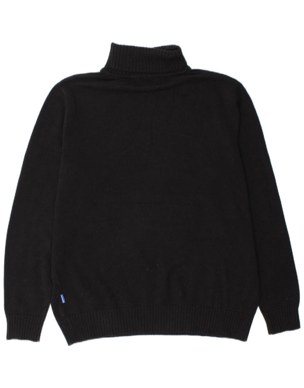 Jack & Jones Męski sweter z golfem XL, czarny, bawełniany