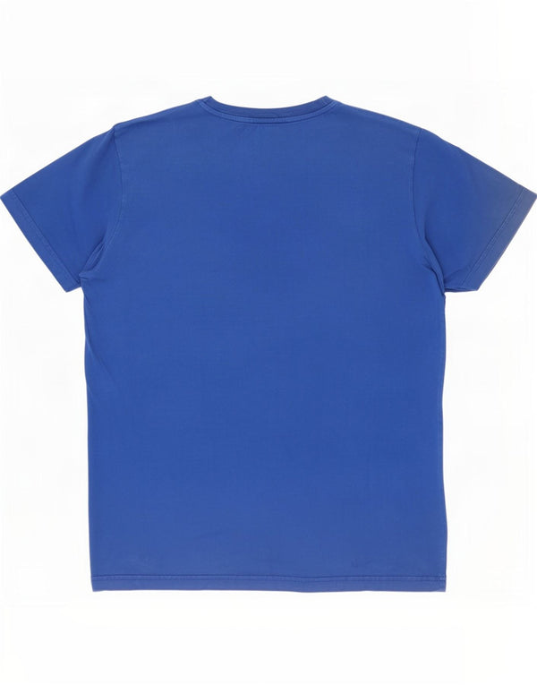 Converse Womens Graphic T-Shirt Top UK 10 Small Blue Cotton