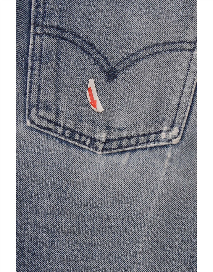 Damskie dżinsy Levi's w trudnej sytuacji, proste W28 L32, niebieska bawełna