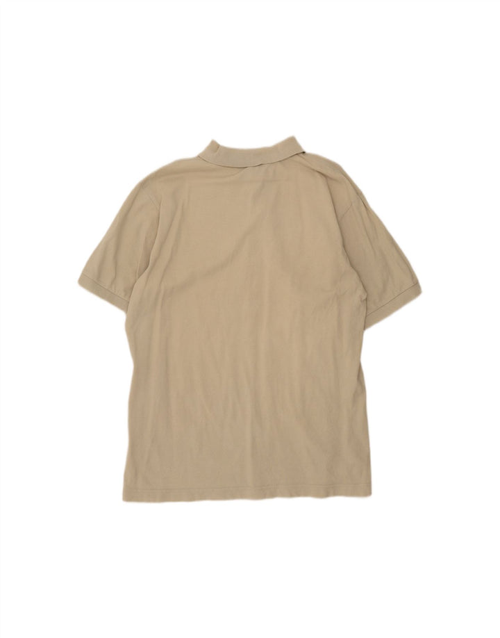 KAPPA Mens Polo Shirt Large Beige Cotton
