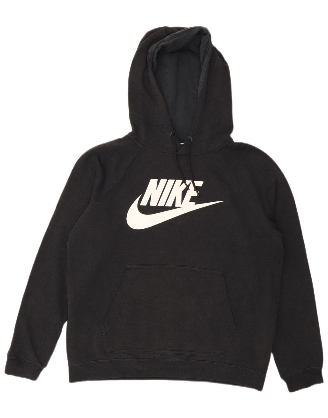 Męski sweter z kapturem NIKE z grafiką, średniej wielkości, czarny, bawełniany