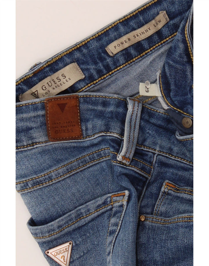 Guess Damskie Obcisłe Dżinsy W29 L32 Niebieskie