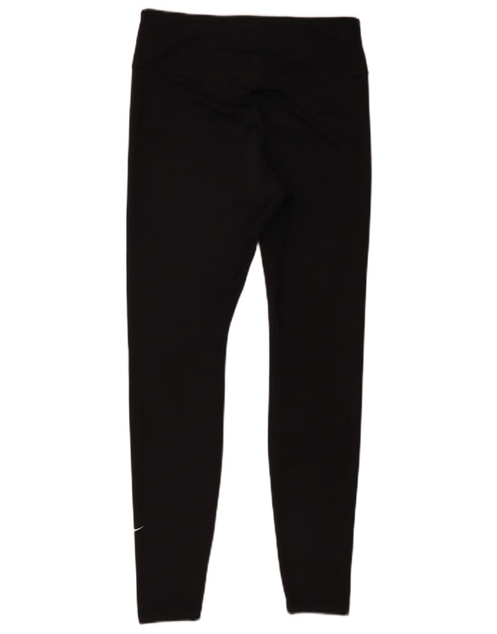 Damskie legginsy Nike Dri Fit UK 14, średni czarny poliester