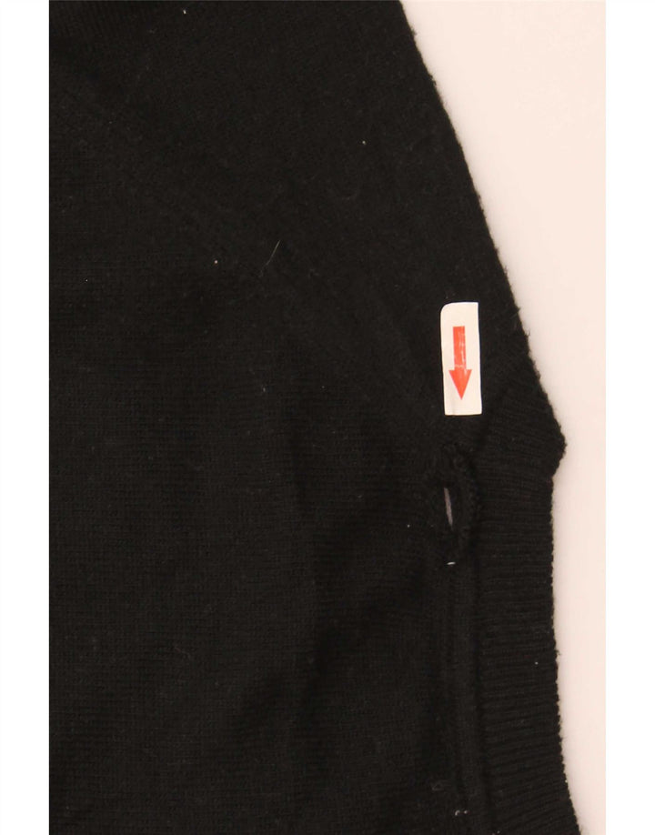 Damski sweter Zara Crop Oversize z okrągłym dekoltem UK 14 Średni czarny