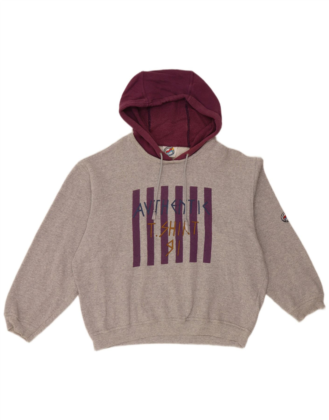 Damski sweter L'Equipe z grafiką i luźnym krojem, UK 20 2XL, szary, bawełniany