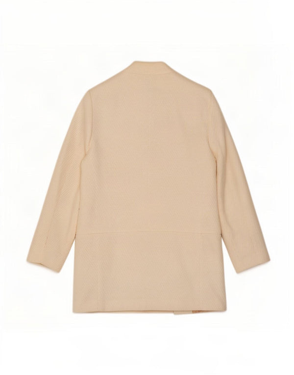Damska marynarka Zara Open Blazer UK 12 Medium Off White
