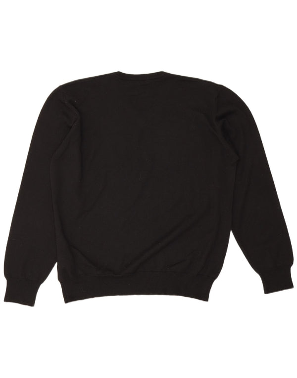 Męski sweter Carrera z dekoltem w kształcie litery V, 2XL, czarna wełna