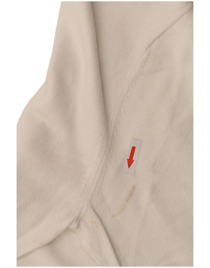Męski sweter z okrągłym dekoltem Tommy Hilfiger, średniej wielkości biała bawełna