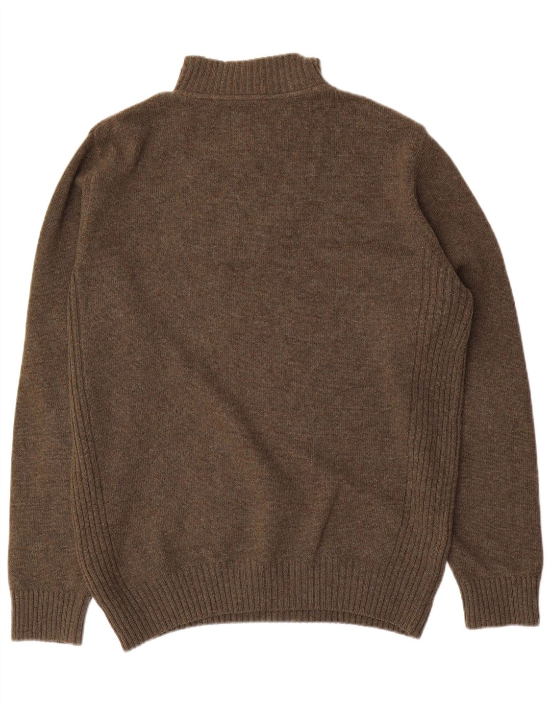 Męski sweter z zamkiem błyskawicznym Barbour, duża wełna khaki