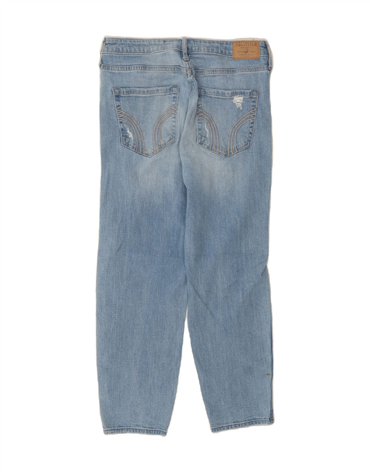HOLLISTER Womens Girlfriend Cropped Jeans US 7 Medium W28 L24 Blue Vintage Hollister and Second-Hand Hollister from Messina Hembry 
