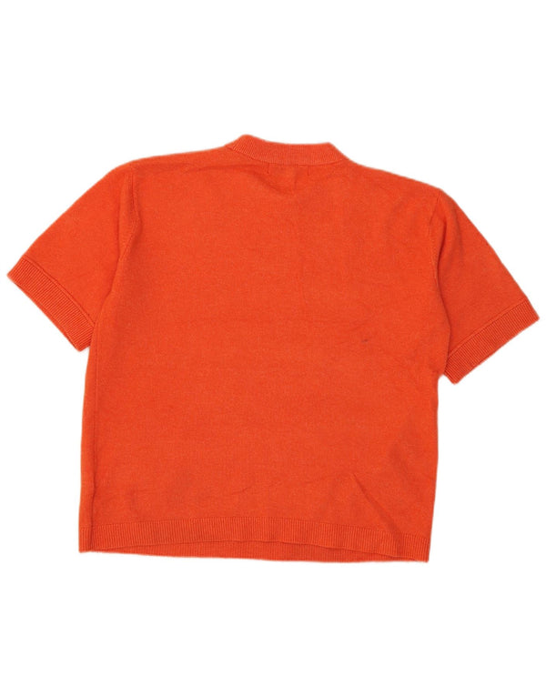 Marks & Spencer Damska koszulka oversize Top UK 10, mała, pomarańczowa, poliester