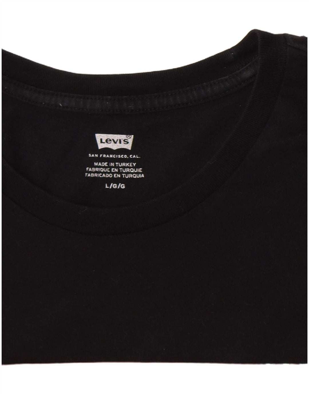 Męski T-shirt z grafiką Levi's, duży, czarny