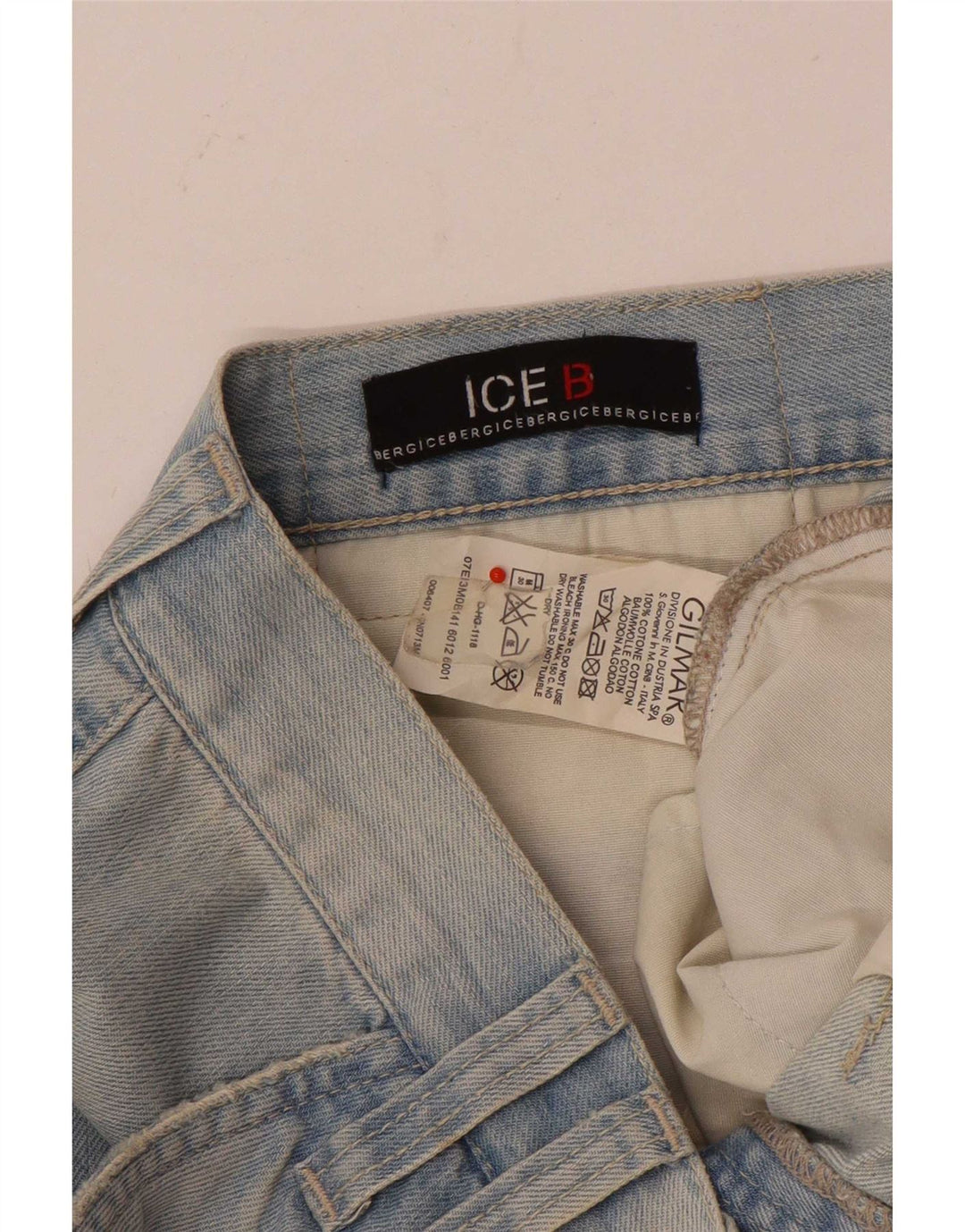 Męskie spodenki jeansowe Iceberg Cargo W36, duże, niebieskie, bawełniane