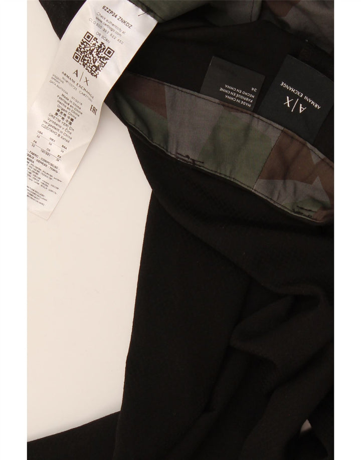 Męskie spodnie typu Chino Armani Exchange W34 L28 Czarny poliester