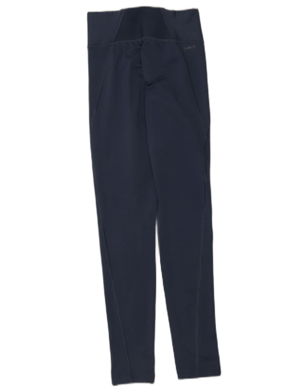 Damskie legginsy Adidas Climalite UK 4/6 XS Niebieski poliester