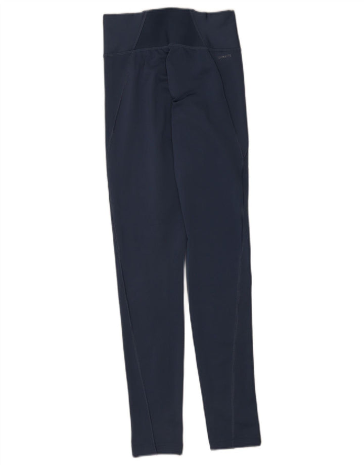 Damskie legginsy Adidas Climalite UK 4/6 XS Niebieski poliester