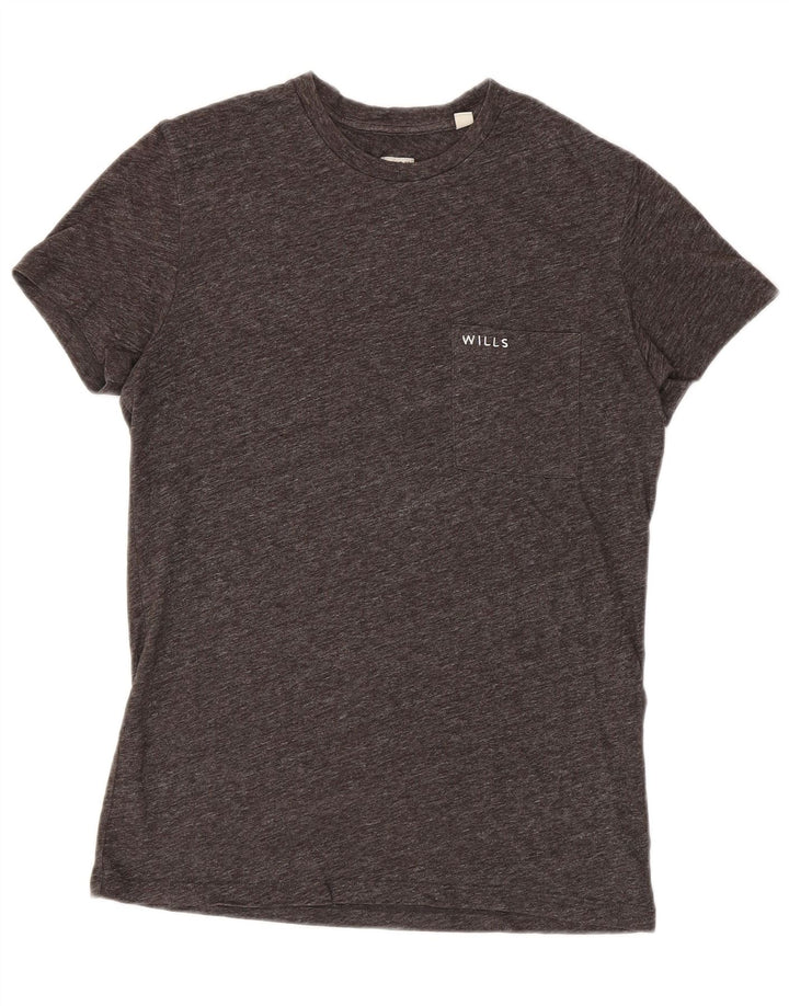 Męski T-shirt JACK WILLS, mały, szary, nakrapiany