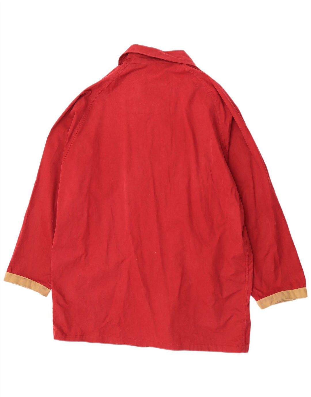 Damska kurtka polbot oversize UK 18 XL, bawełniana w kolorze czerwonym