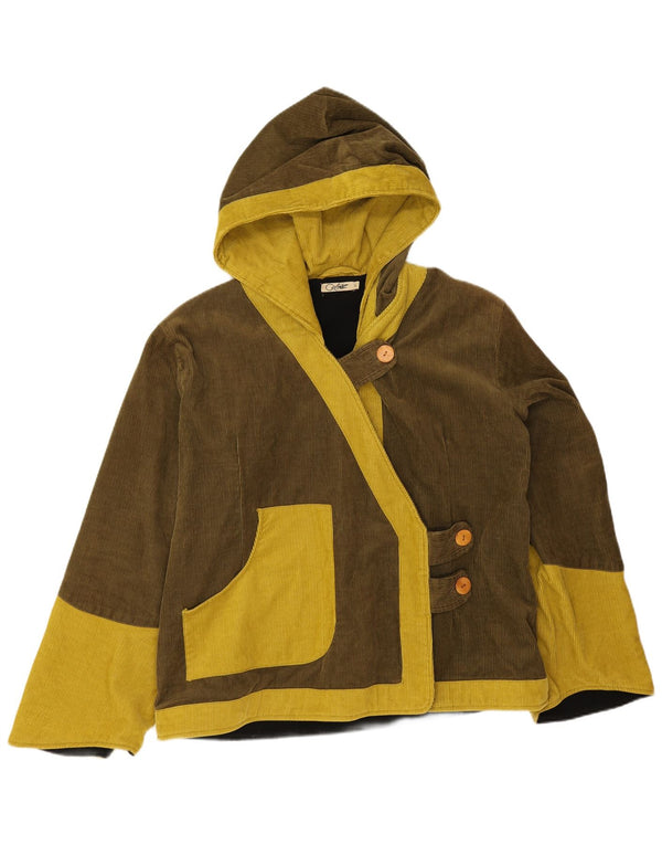 Damska sztruksowa kurtka Coline z kapturem UK 16, duża, w kolorze khaki