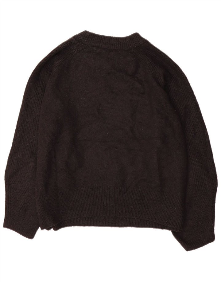 Marks & Spencer Damski sweter oversize z okrągłym dekoltem, UK 16, duży, czarny