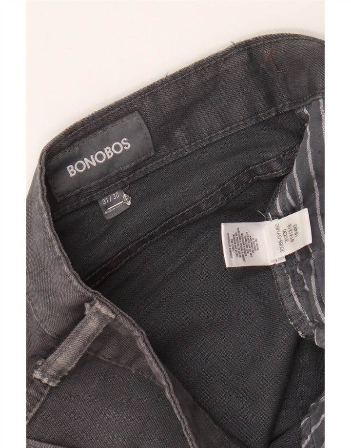 BONOBOS Męskie jeansy slim W31 L30 Szara bawełna