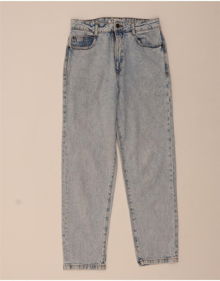 Damskie jeansy zwężane ZARA EU 38 Small W28 L28 Niebieskie