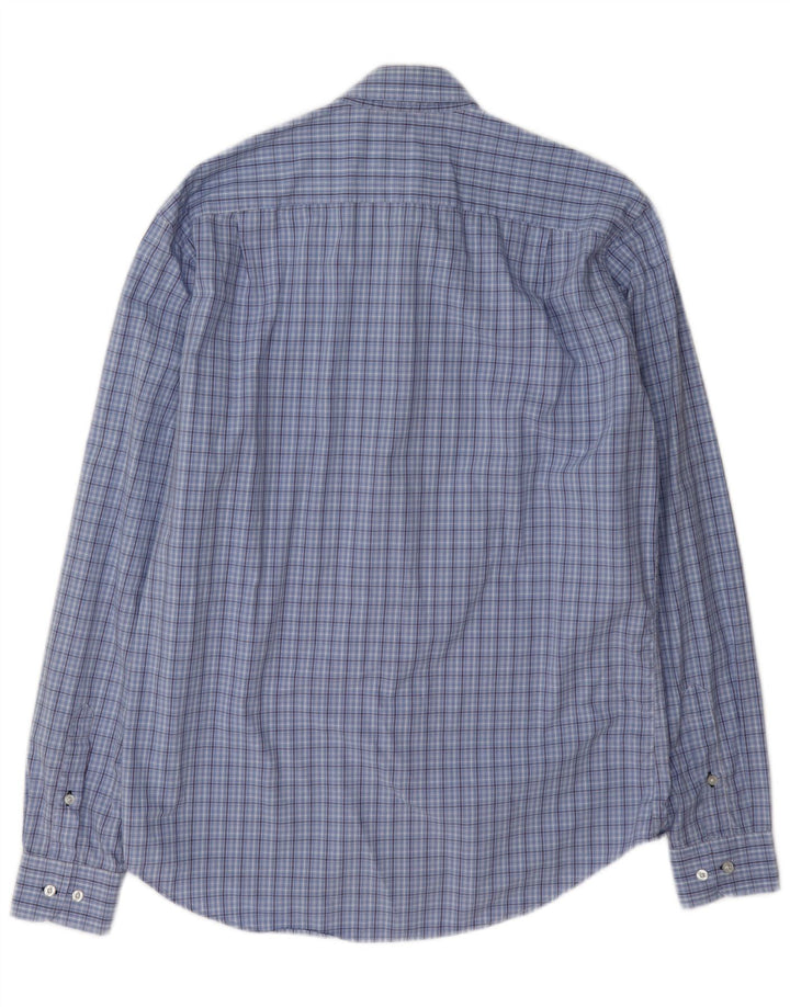 Koszula męska Lacoste Slim Fit, rozmiar 40, średnia niebieska kratka