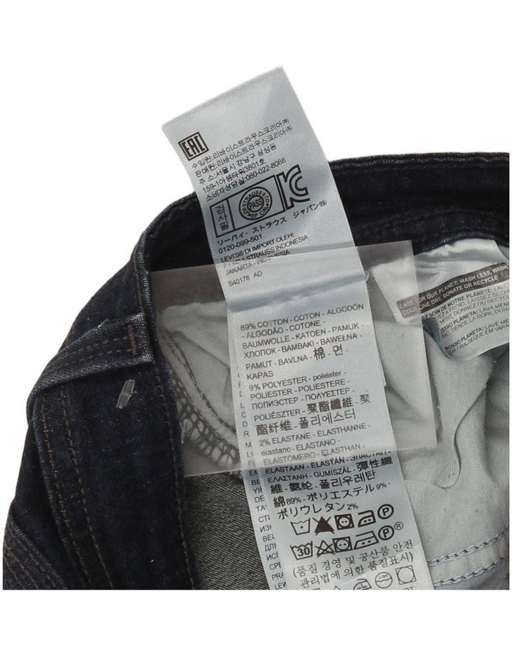 Damskie jeansy Levi's 529 Curvy Bootcut W31 L30 Granatowa bawełna