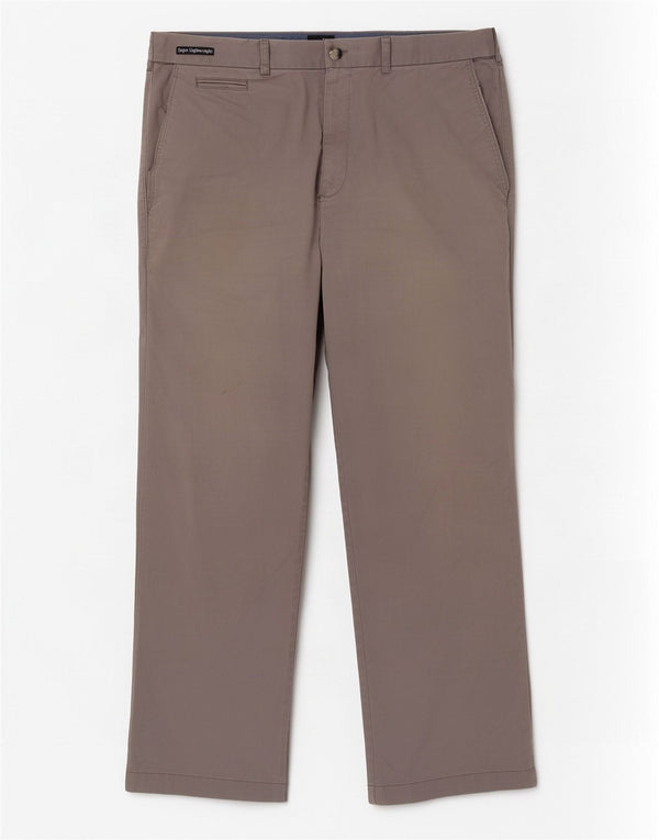 Marks & Spencer Męskie proste spodnie chino W36 L29 Szara bawełna