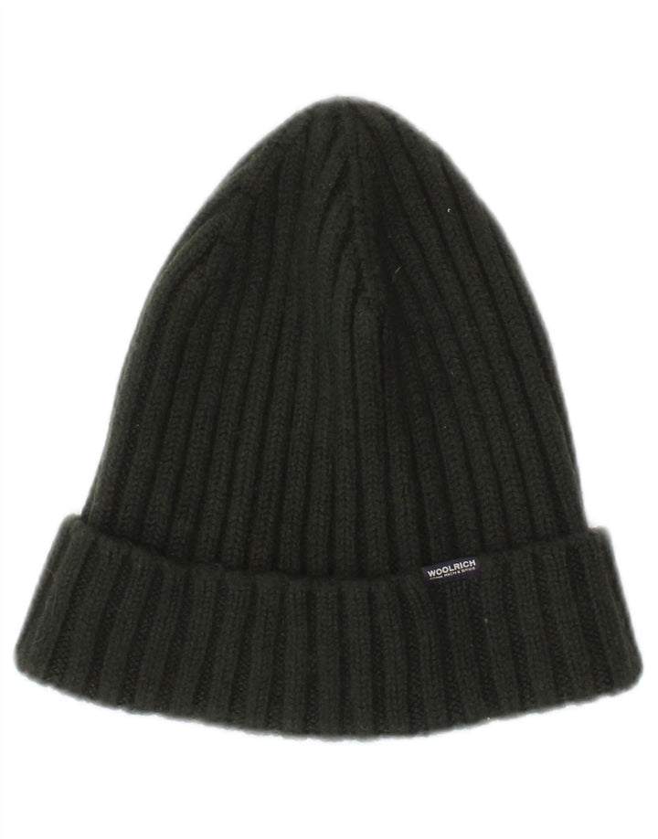 Damska czapka typu beanie Woolrich, duża, zielona wełna