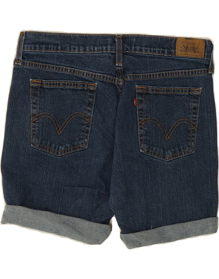LEVI'S Womens 515 Denim Shorts US 10 Large W32  Navy Blue Cotton Vintage Levi's and Second-Hand Levi's from Messina Hembry 
