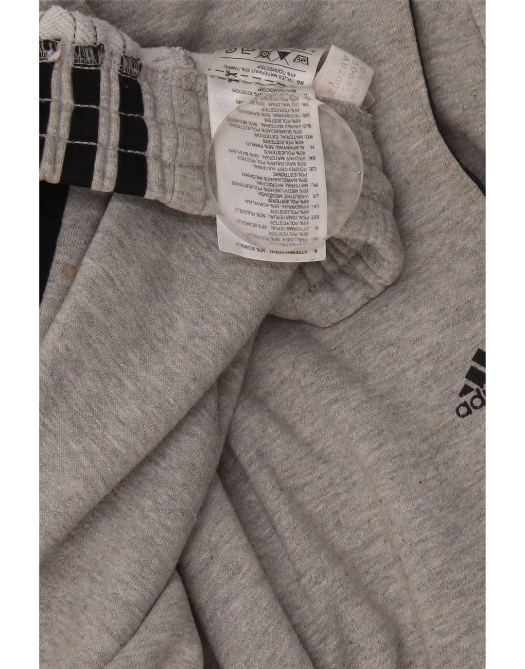 Męskie spodnie dresowe Adidas 2XL Szara bawełna