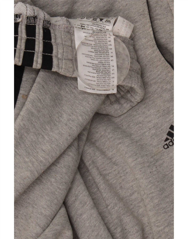 Męskie spodnie dresowe Adidas 2XL Szara bawełna