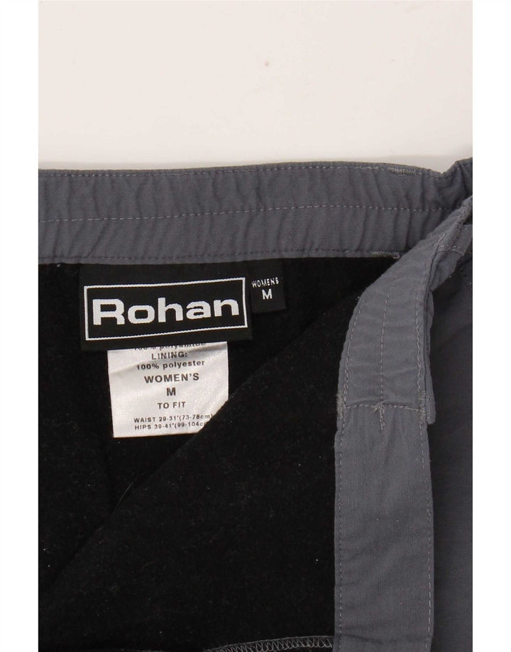 Damskie proste spodnie Rohan Medium W30 L29 Szary poliamid