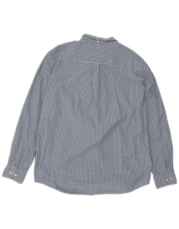 Koszula męska Tommy Hilfiger o klasycznym kroju XL, niebieska bawełniana kratka
