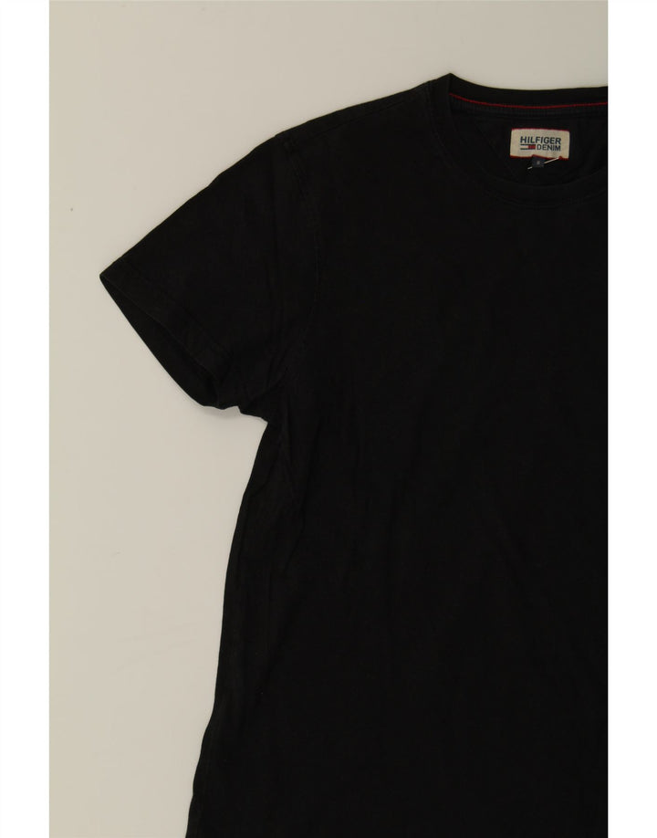 TOMMY HILFIGER Mens T-Shirt Top Small Black Vintage Tommy Hilfiger and Second-Hand Tommy Hilfiger from Messina Hembry 