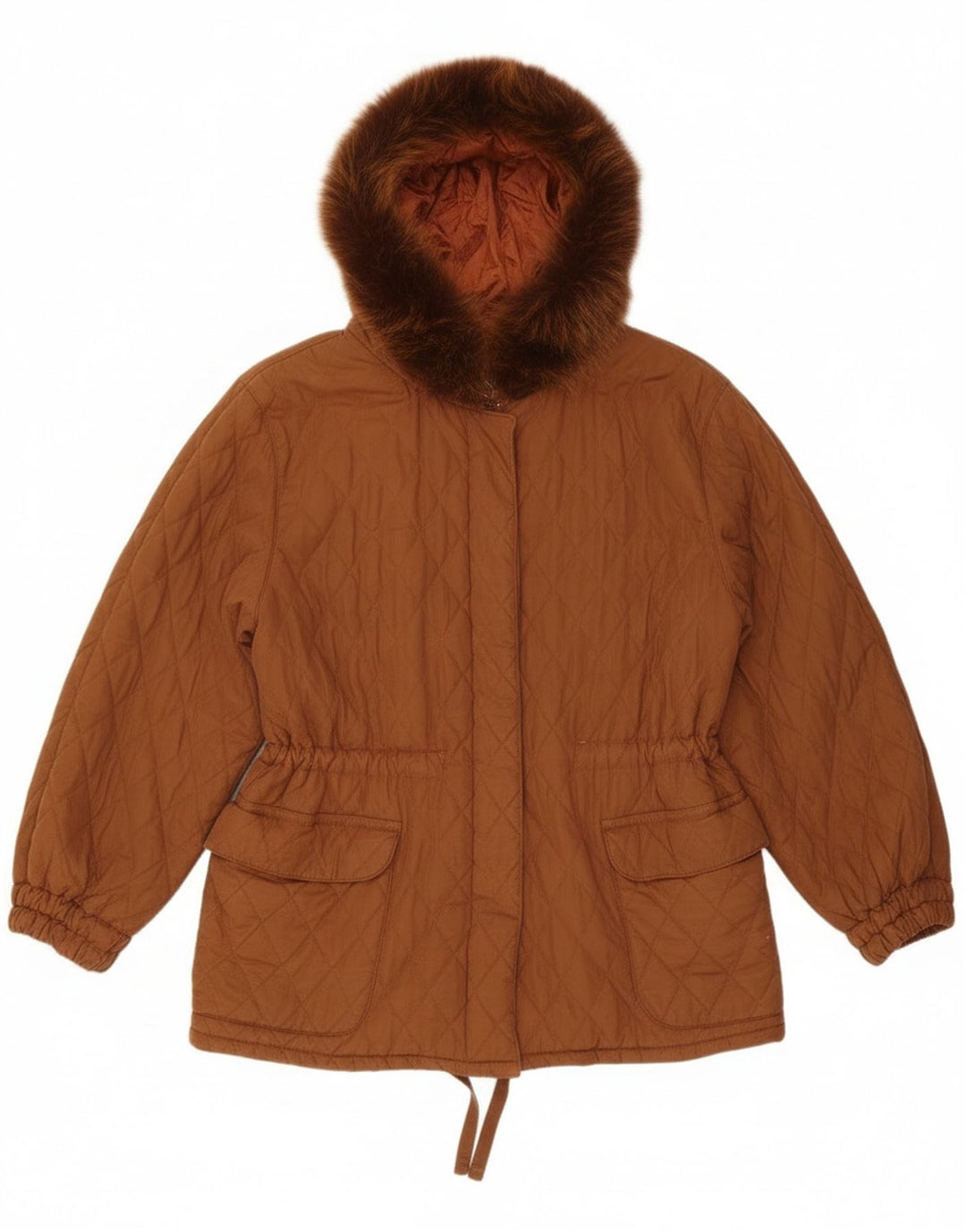 Ileana Zara Damska pikowana kurtka oversize z kapturem IT 40 Small Brown