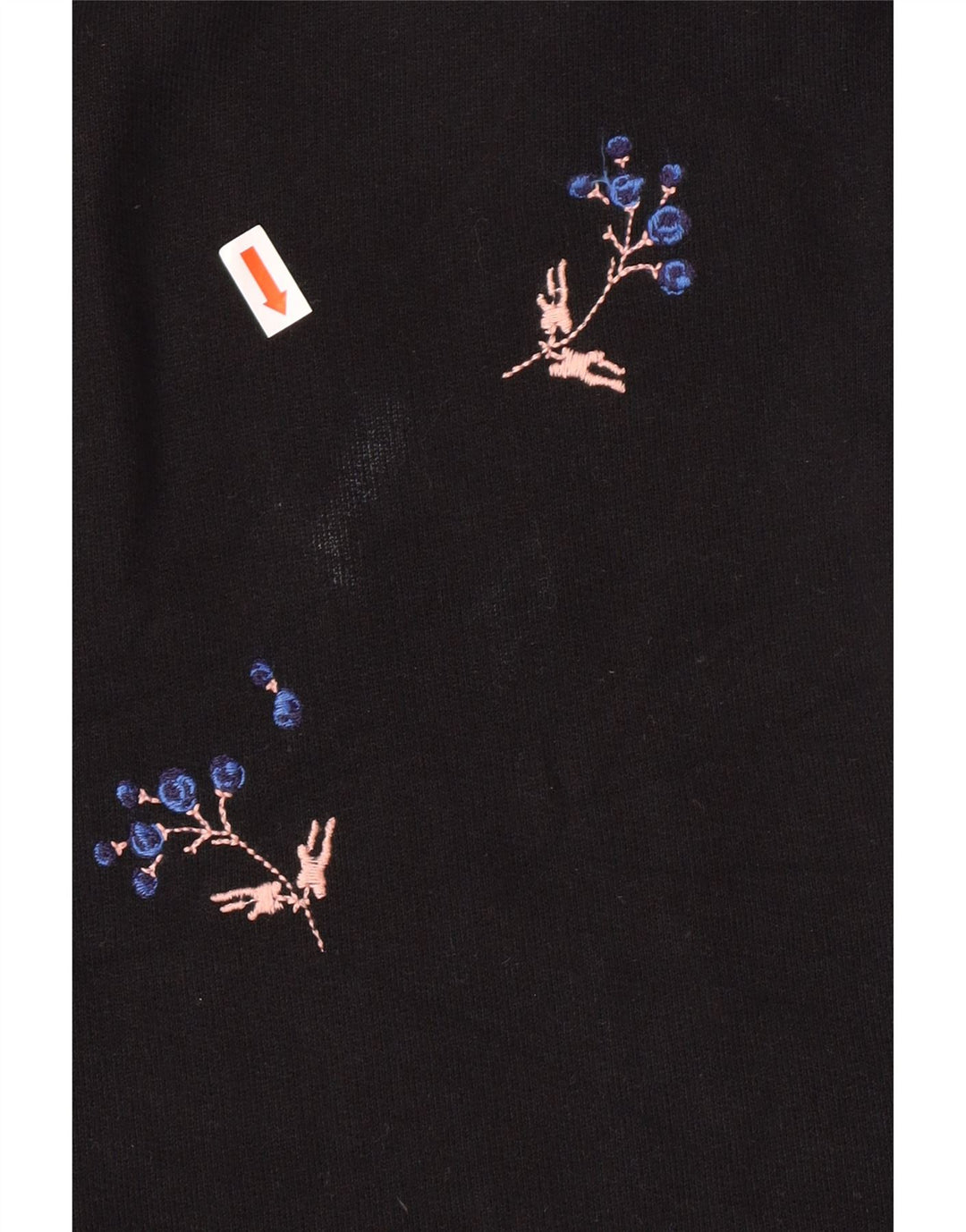 WHISTLES Damska bluza dresowa, sukienka UK 10, mała, czarna, z bawełny w kwiaty