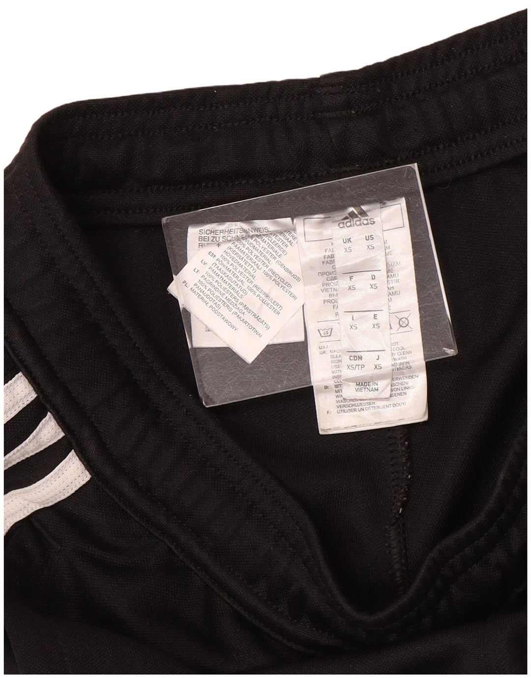Męskie spodnie dresowe Adidas XS, czarne, poliestrowe