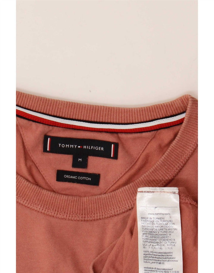 T-shirt męski Tommy Hilfiger, bawełniany, średnio brązowy