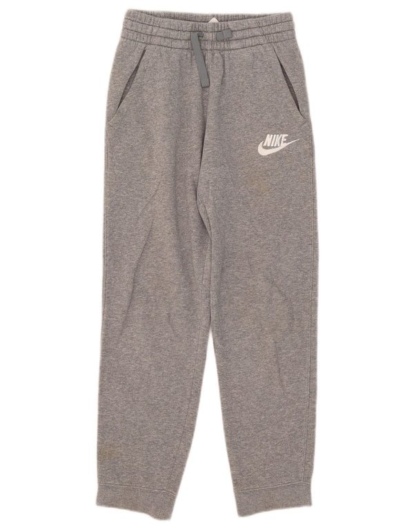 Spodnie chłopięce Nike Dresowe Joggery 10-11 lat Średnioszare, bawełniane, nakrapiane