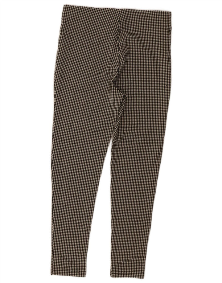 Damskie krótkie spodnie Zara z wysokim stanem, duże W30 L25, czarne pepitkę