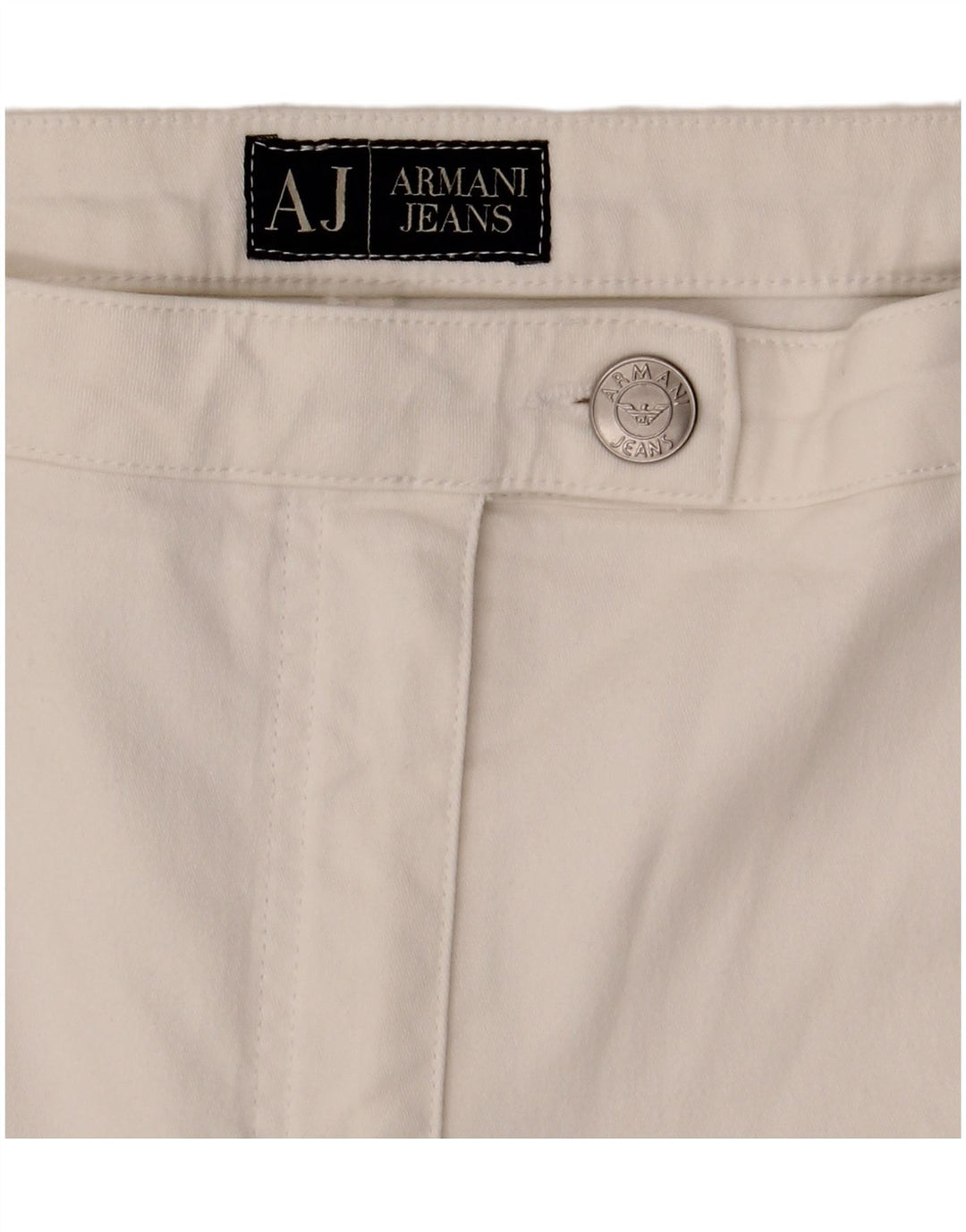 Armani Jeans Damskie jeansy Bootcut IT 48 XL W32 L32 Biała bawełna