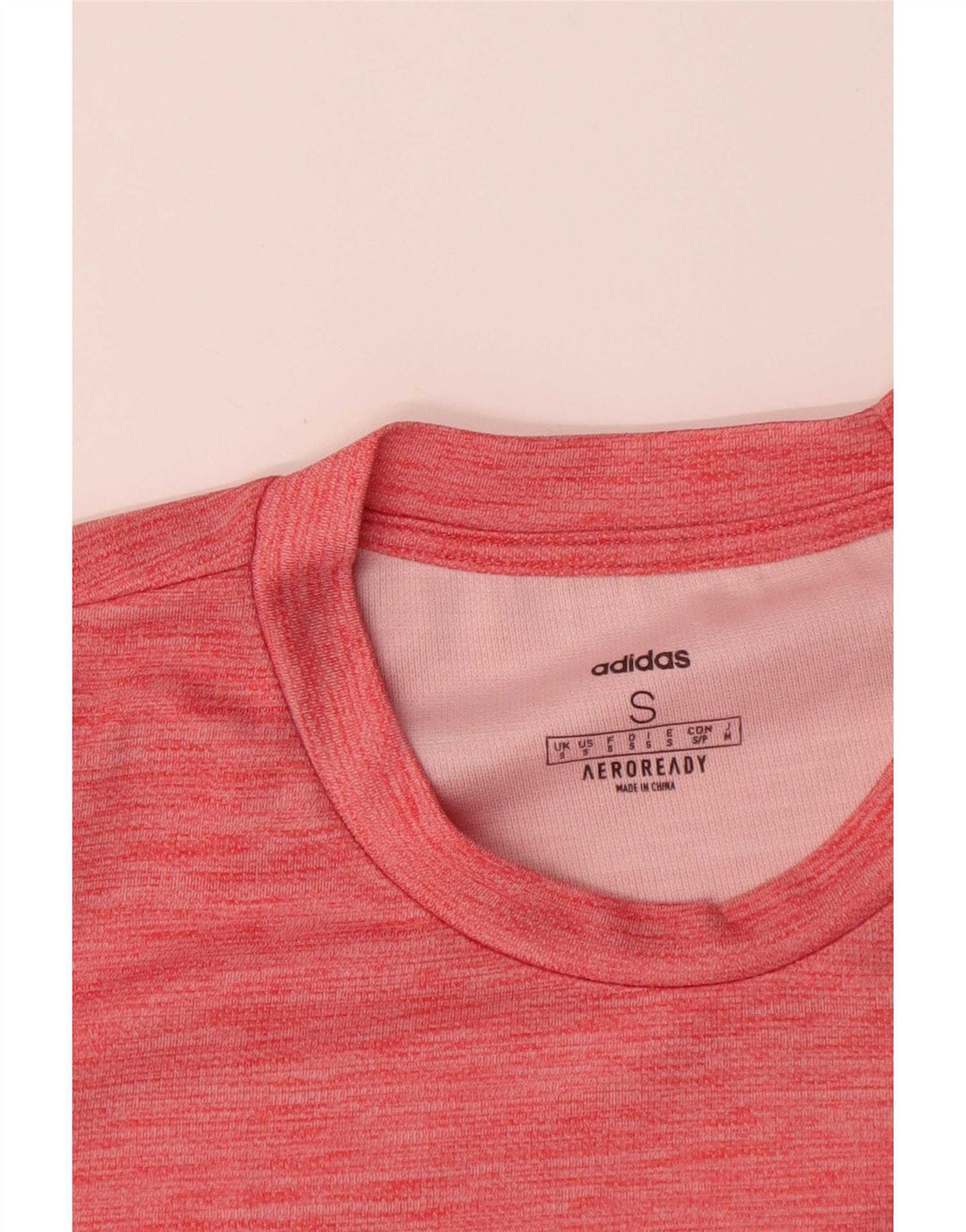 Adidas Męski T-shirt Aeroready Top, mały, różowy, nakrapiany poliester