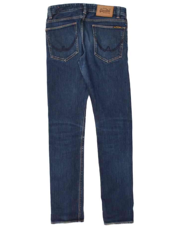 Męskie jeansy Superdry Slim W28 L32 Niebieskie, bawełniane